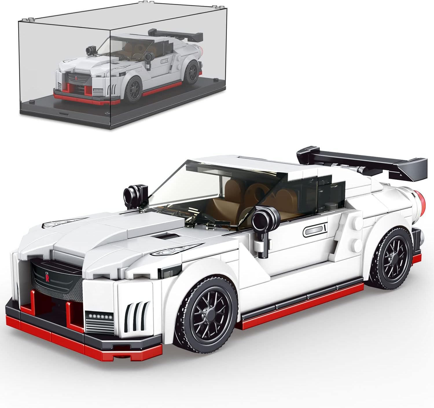 Mould King Speed Champion Nissan GTR Car Models Building