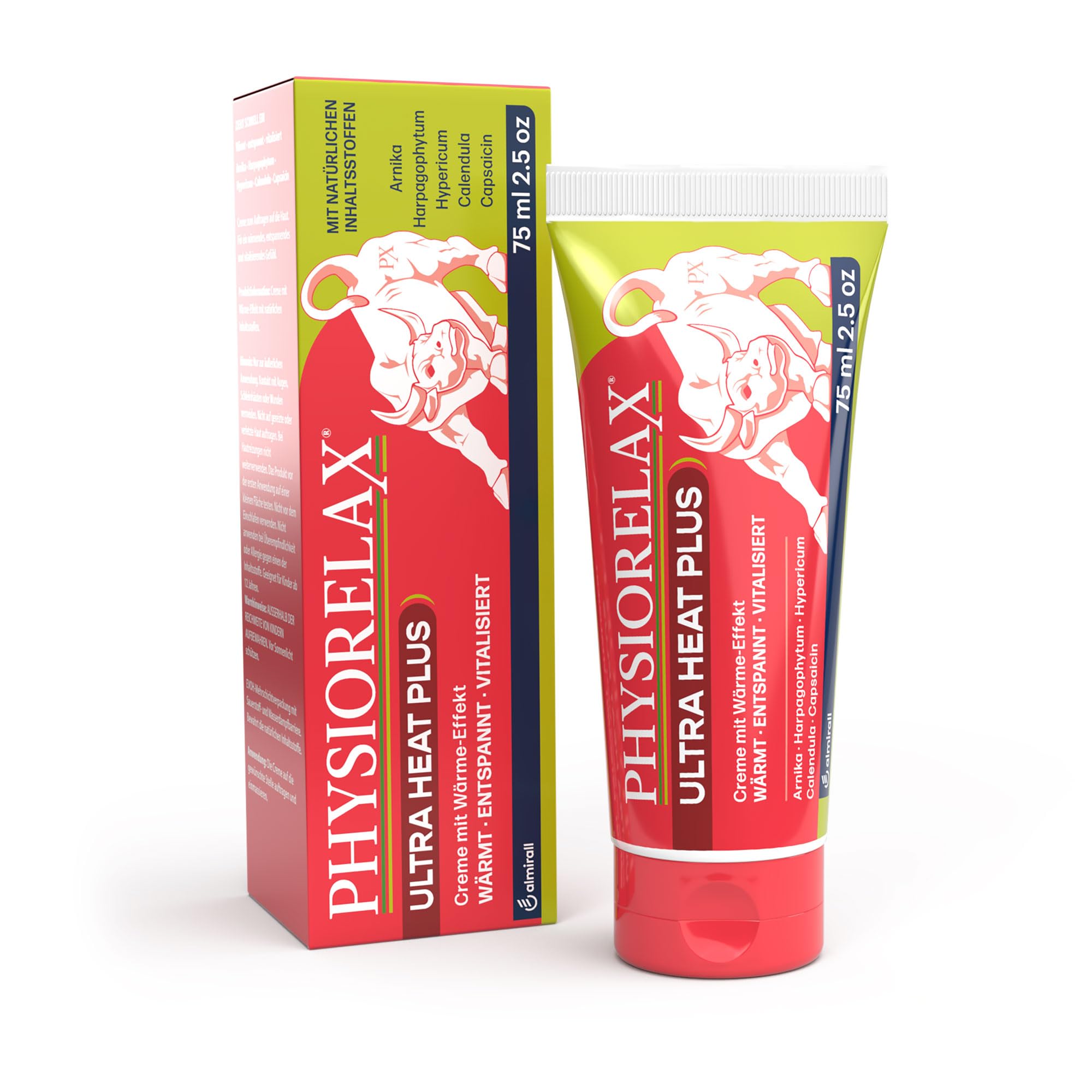 PHYSIORELAX Muskelsalbe + Kühlpad – Wärmecreme für Muskeln und Bänder, 75 ml