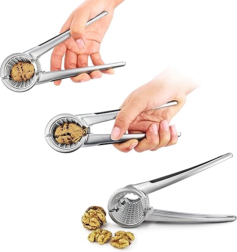 Miniatura 12 de New Star Foodservice 28234 Pecan y cascanueces resistentes con asas de madera Negro