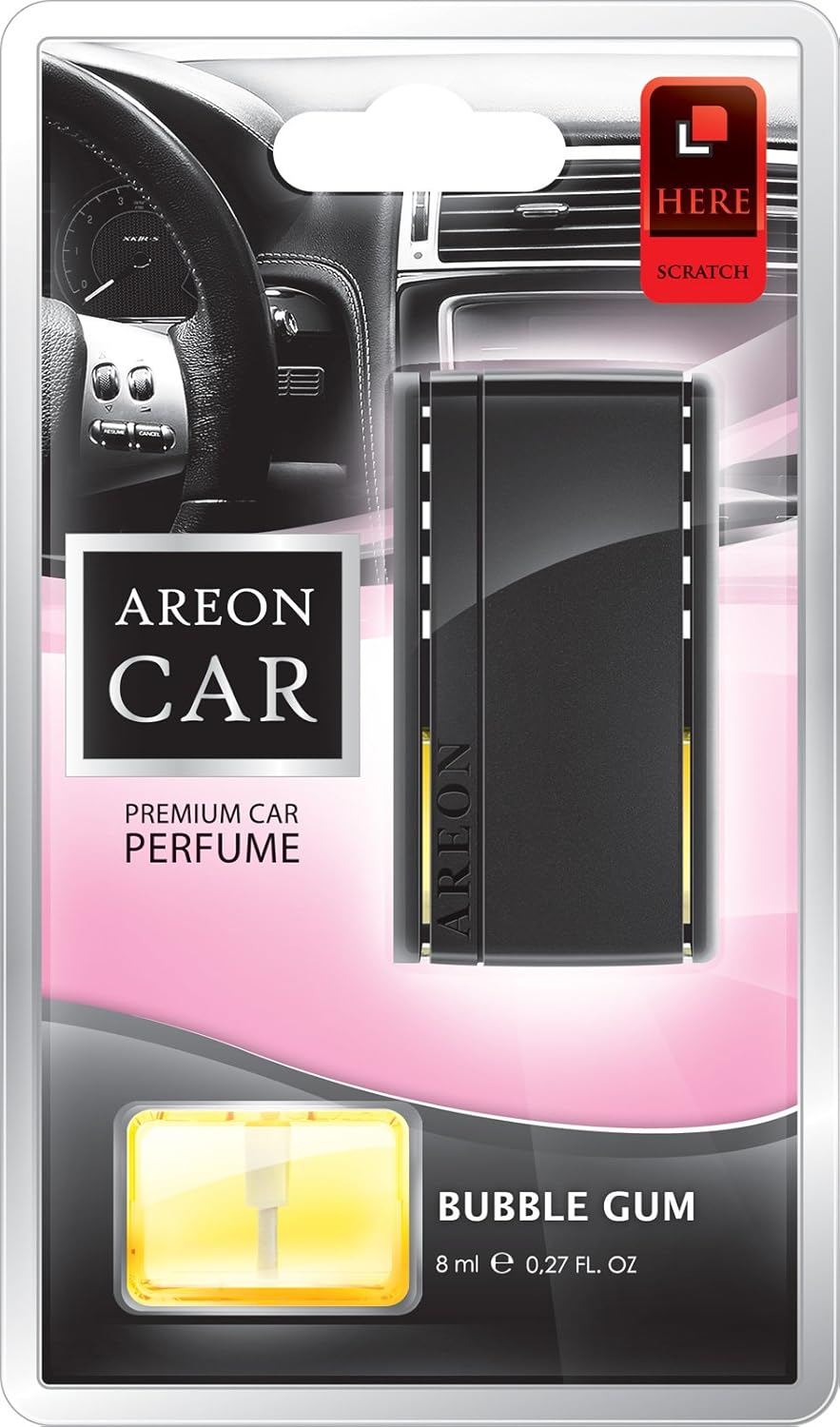 AREON ACB02 Car Freshener Vent Clip Luxury and Elegant 0.27 oz Car Air Freshener Perfume, Black Crystal Scent (Pack of 6)