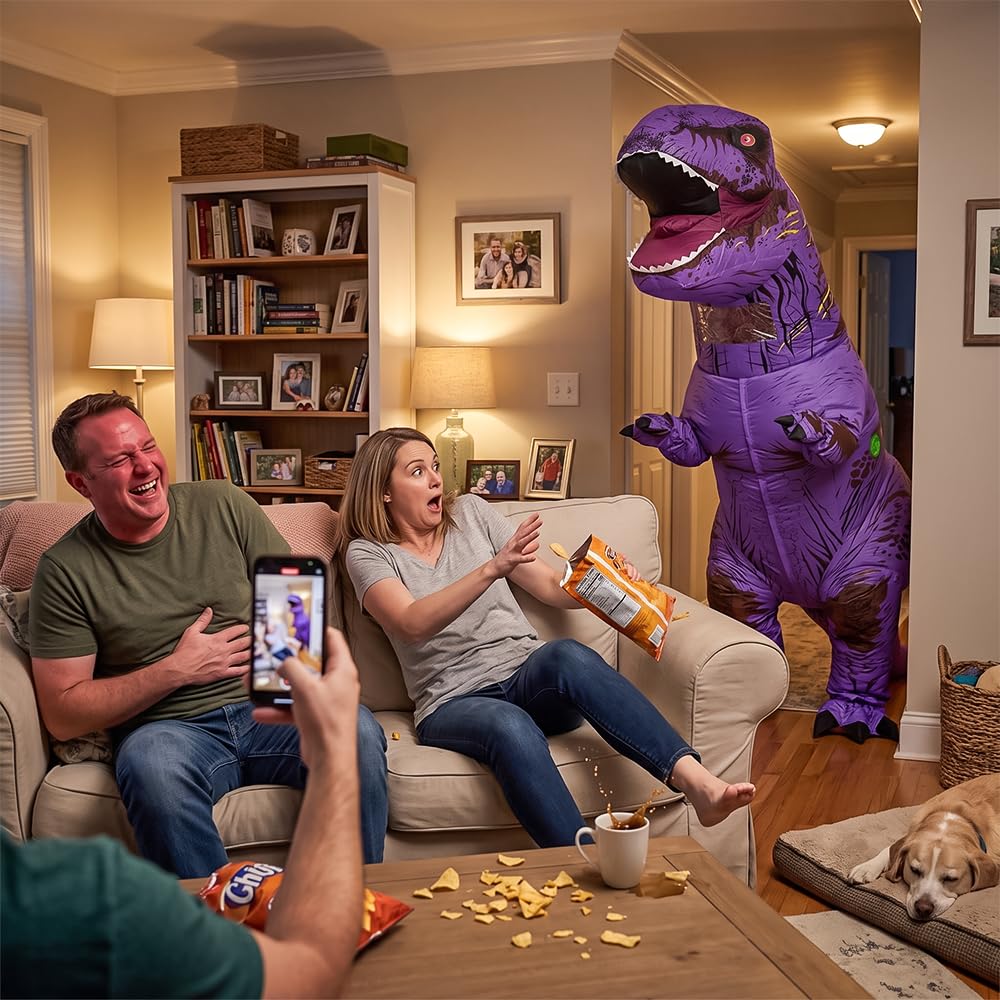 Rysotowy Nadmuchiwany kostium dinozaura dla dorosłych, nadmuchiwany kostium T-rex, zabawna impreza, kostium dinozaura, fantazyjny kostium na Halloween