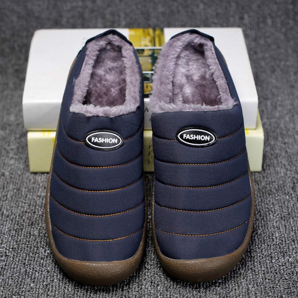 IOPQO Slippers For Women Indoor House Slippers Bedroom Winter Soft Slippers Indoors Anti Slip Plush Home Women S Slipper Fuzzy Slippers Blue - View #9
