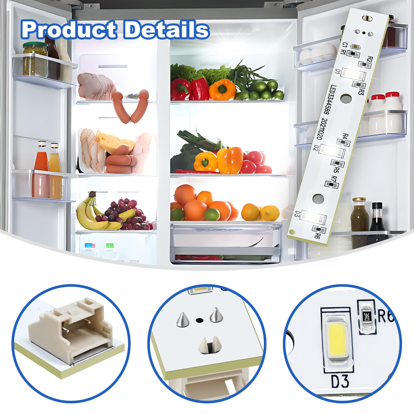 Wr55x26671 LED Refrigerator Light Board GE Refrigerator Part Ps11767930 Ap6035586(5 Pack) on Fridge.com - View 6