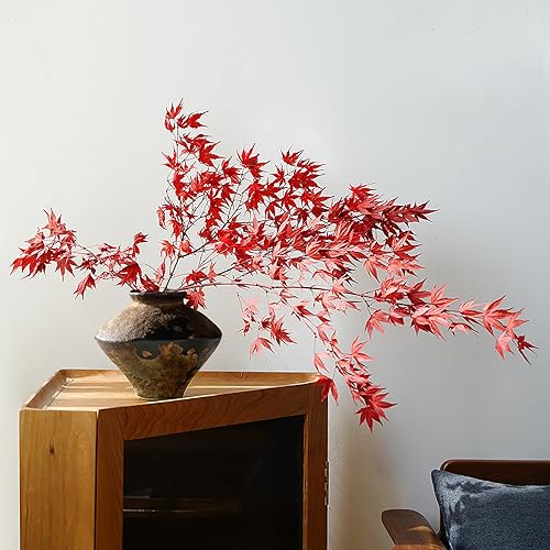 Miniatura 4 de GeLive Jingdezhen - Jarrón rústico de cerámica marrón hecho a mano para plantas frescas y secas, centro de mesa, jarrón Wabi Sabi, decoración de