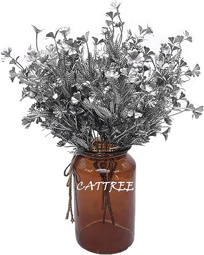 Vista 227 de CATTREE Helechos dorados - Plantas artificiales grandes y altas de 30 pulgadas, paquete de 2 decoraciones de Navidad, hojas de Boston doradas Hojas