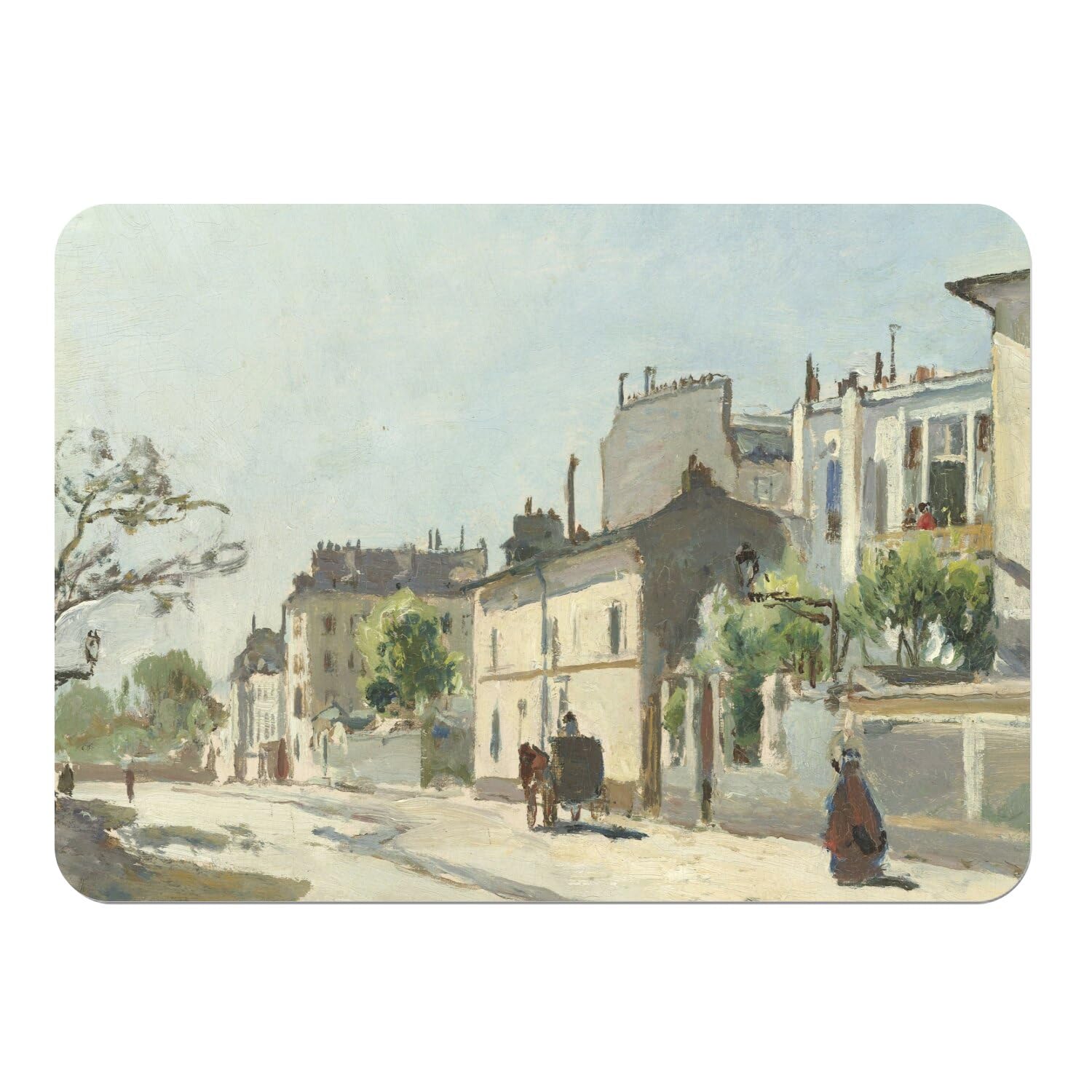 Sets de table en liège 40x29 cm lot de 4 grands napperons souples ville peinture réaliste