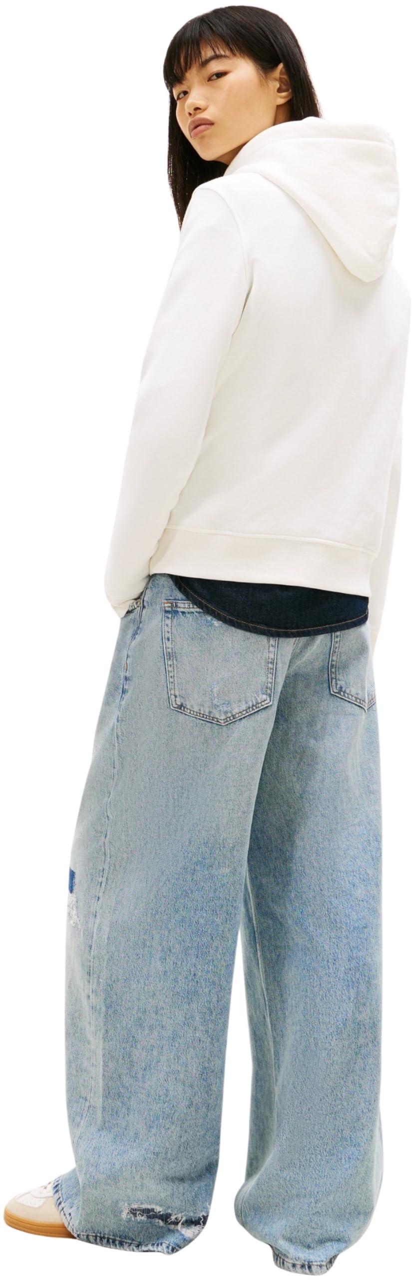 Tommy Jeans Sweat à Capuche Femme Tonal Linear avec Capuche