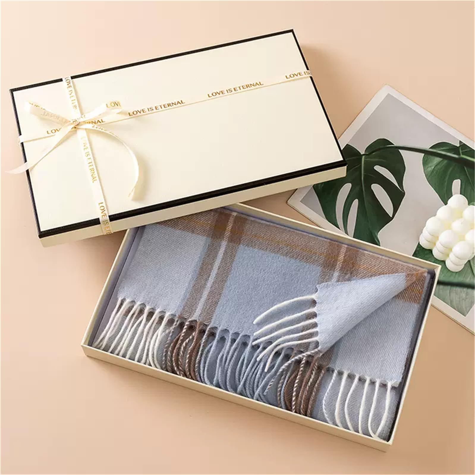 Personalized Embroidered Scarf, Customized Scarf for Men/women, 100% Cashmere Wool Embroidered Name Scarf with Gift Box