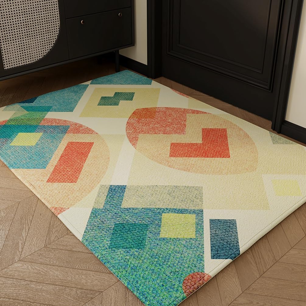 Amazon.com: LIKETN Colourful Checkered Front Door Mat Washable Non-Slip ...