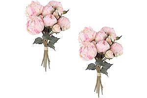 Lifelike Pink Peony Blooms for Bridal Bouquets and Home Décor