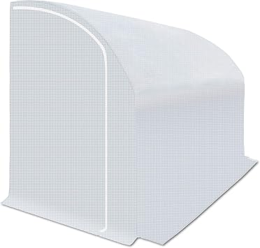 Replacement Cover for 10x5x7 Walk-in Wall Greenhouse Frame Does NOT Included 1 Door, White