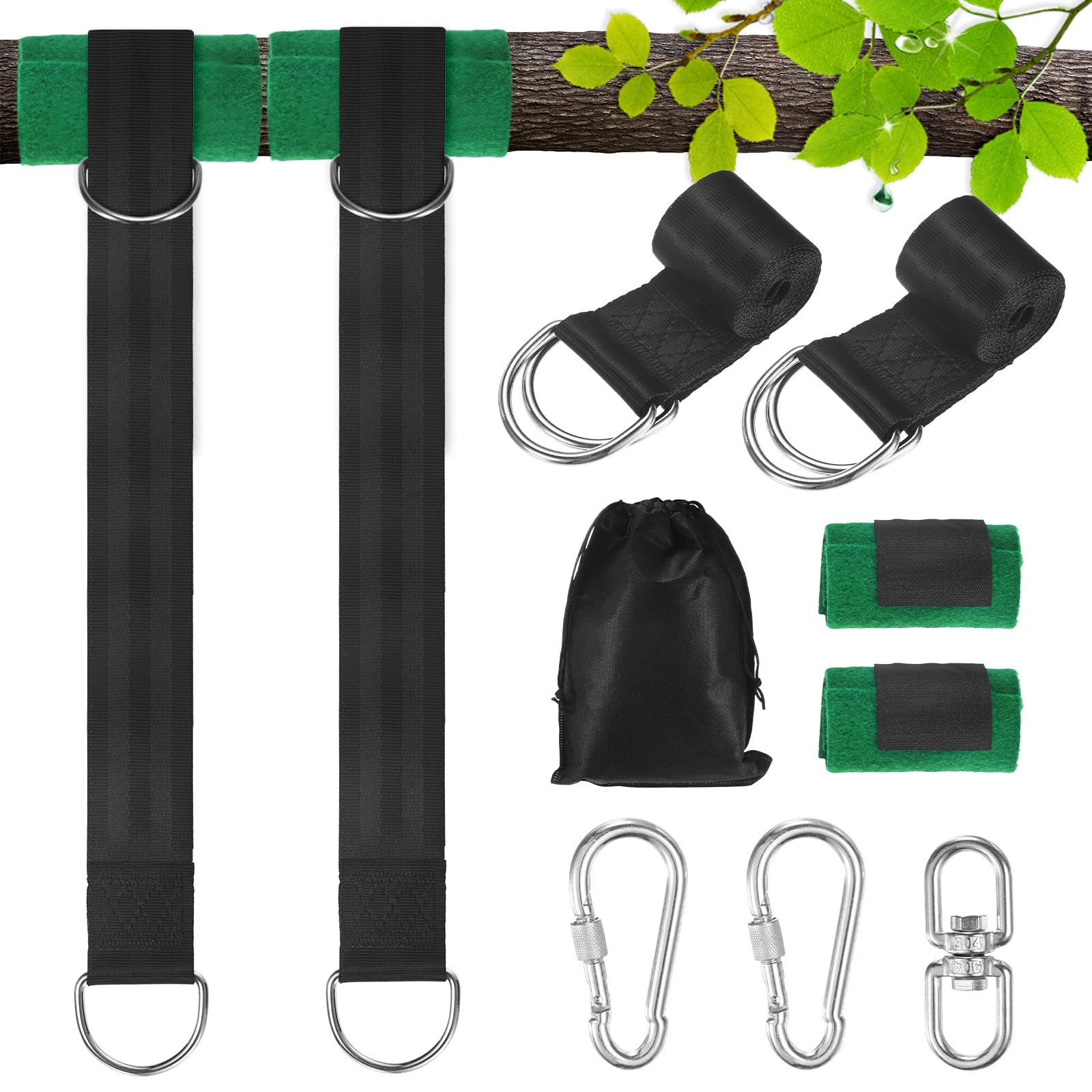 Kit de sangles pour balançoire M METERXITY en polyester robuste 1000 kg