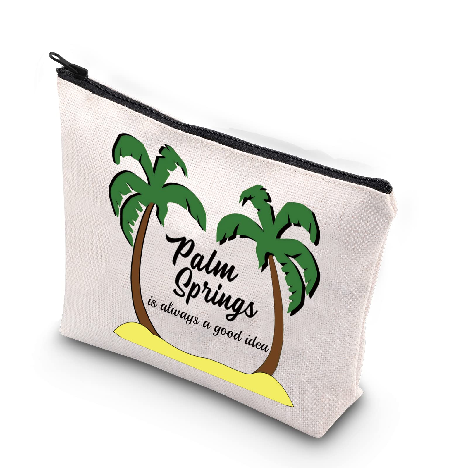 Palm Springs Bachelorette Party Favor Palm Springs Is Always A Good Idea Tropical Trip Matching Makeup Bag (Good idea Palm)