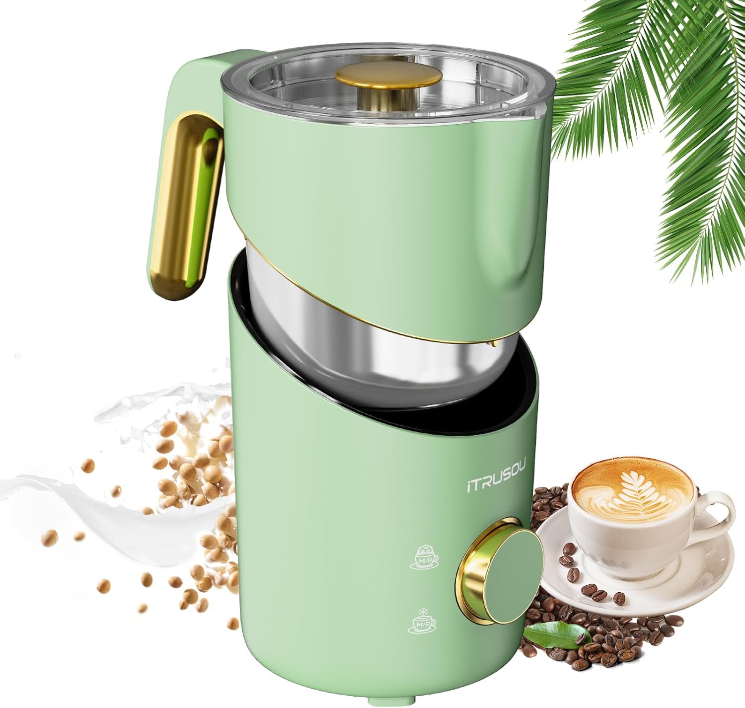 Milk Frother iTRUSOU Electric Milk Steamer Frother, Hot