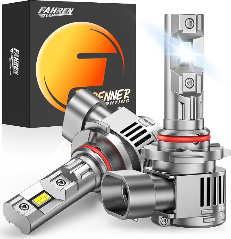 Lâmpadas LED 9012/HIR2 FORENNER 6500K para farol dianteiro – Kit com 2 unidades