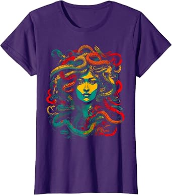 Greek Mythology Medusa Womens Tops T-Shirt
