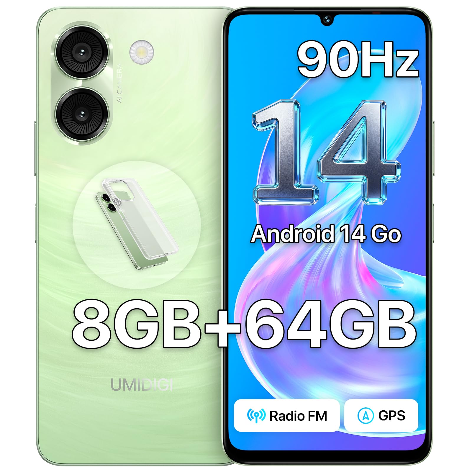 Amazon.com: UMIDIGI G9A Unlocked Cell Phones Android 14 2025, 6.75