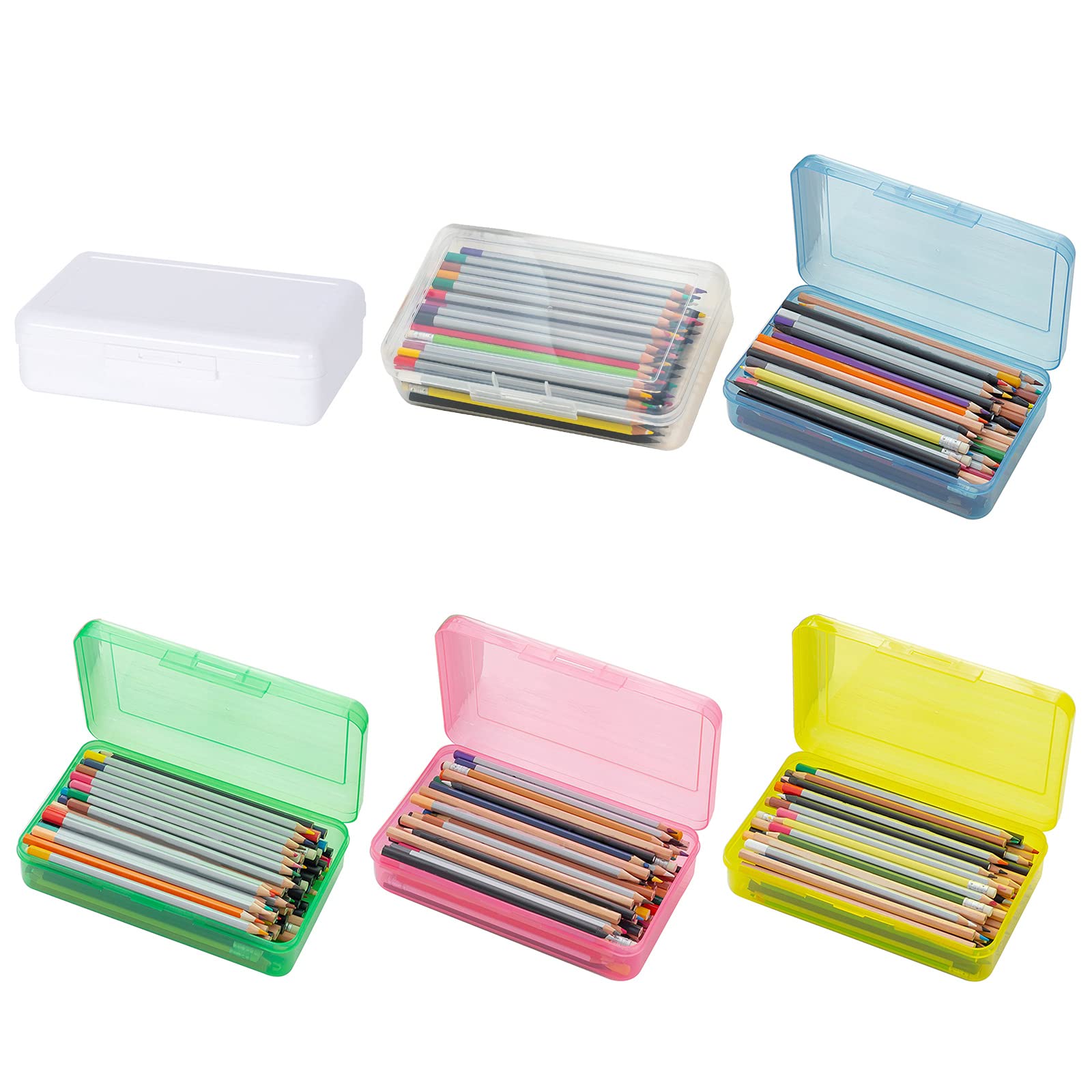 Lot 3 Boîtes à Crayons Métal Avec Couvercle - Rangement Pinceaux Maquillage Argenté