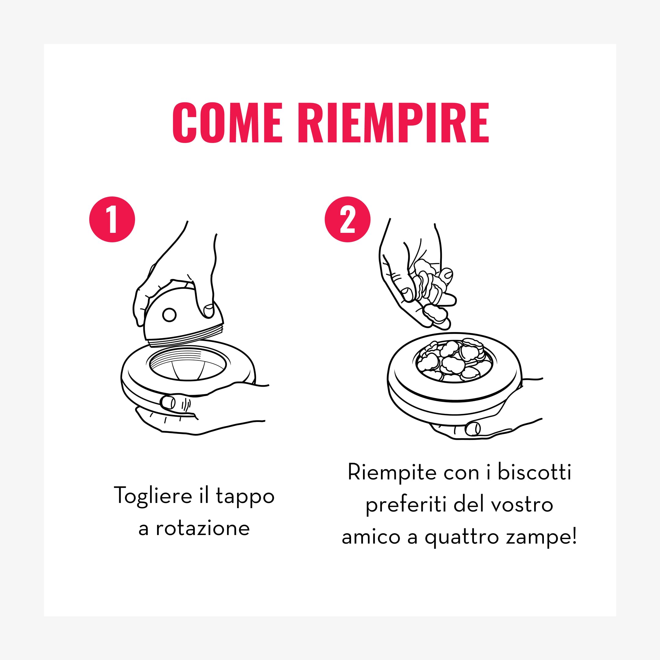 Kong - Gyro - Giocattolo interattivo per Cani di Taglia Grande
