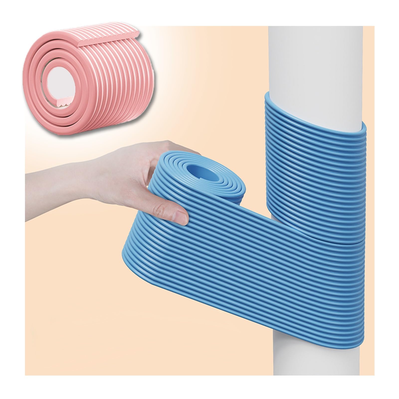 Rembourrage enveloppant pour poteau de sécurité extérieur en mousse durable pour garage et tuyau