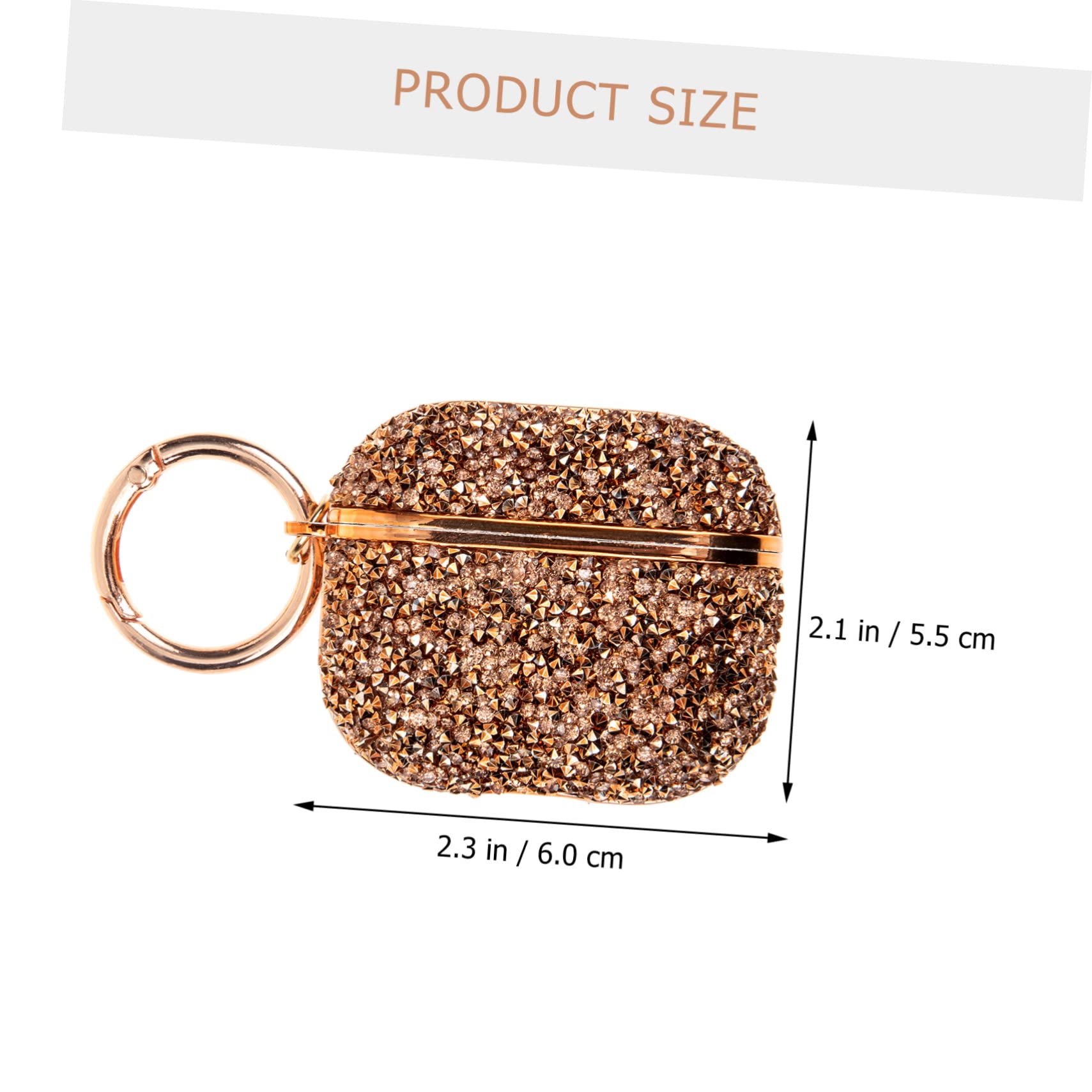 Hemobllo 5piezas Funda De Auriculares Brillante Diseño Chic y Protector Compatible Pro Estuche De Diamante para Uso Diario y