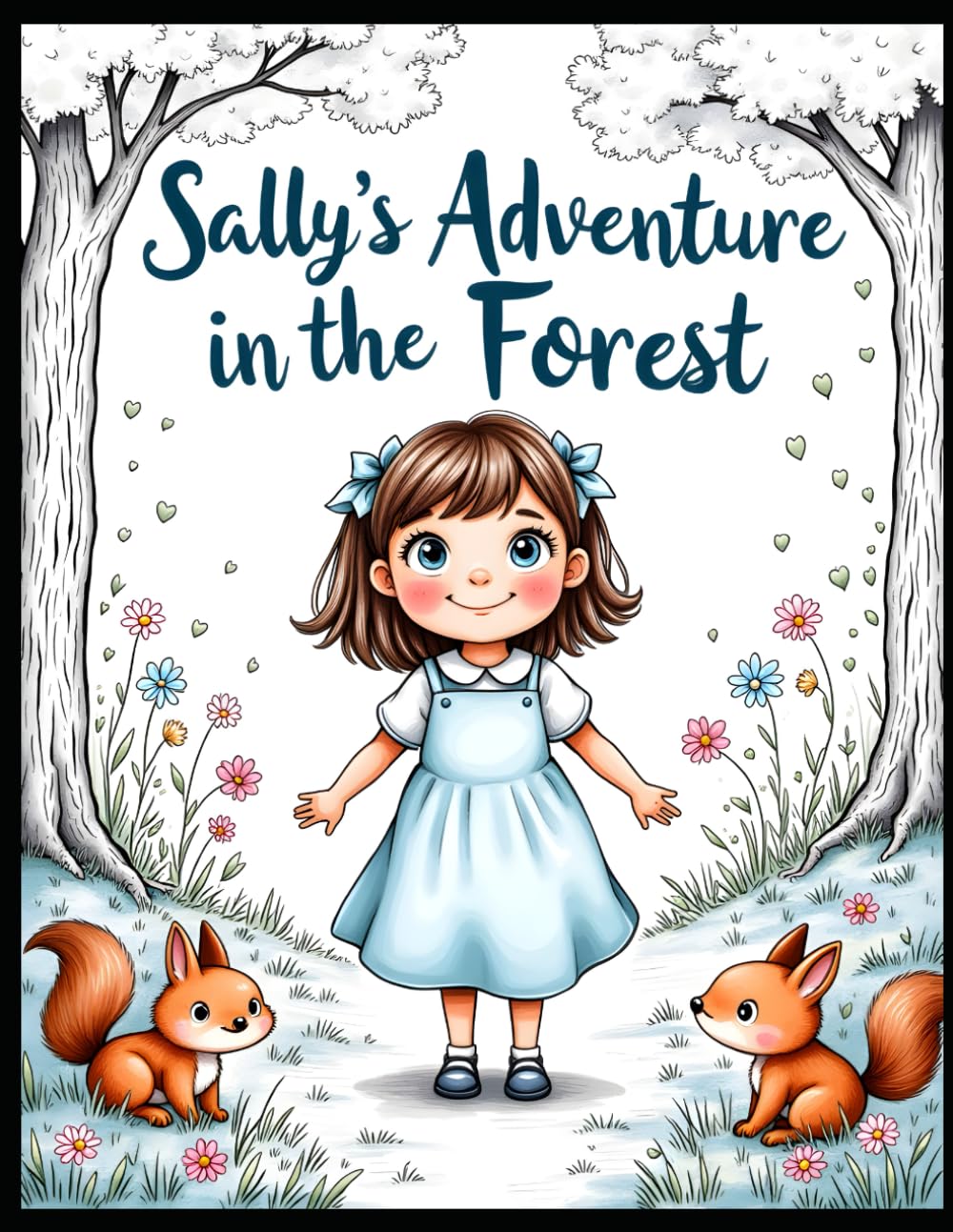 Sally's Adventure in the Forest Coloring Pages