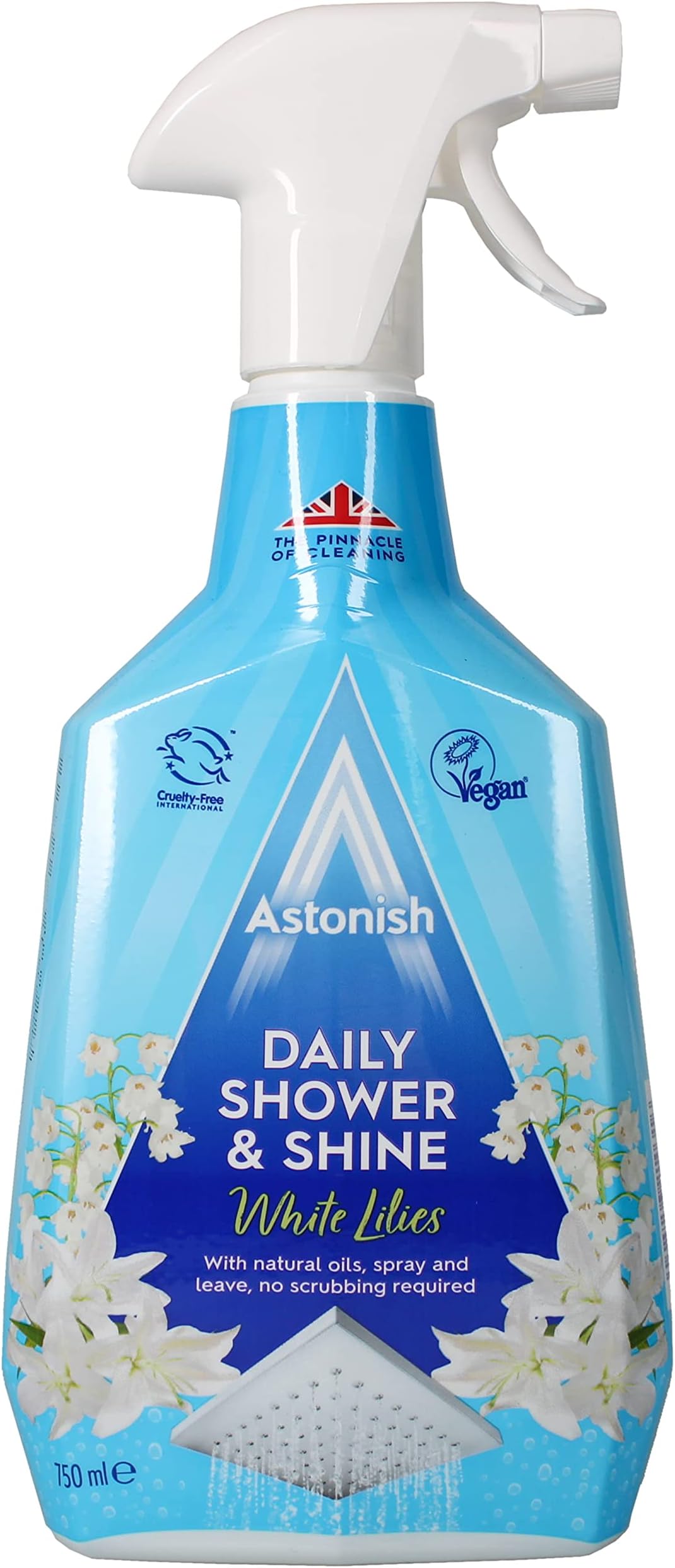 Specialist Daily Shower & Shine Cleaner, 750ml | Prevents Build-up of Water Marks & Limescale | Spray & Leave Formula | Vegan & Curelty Free