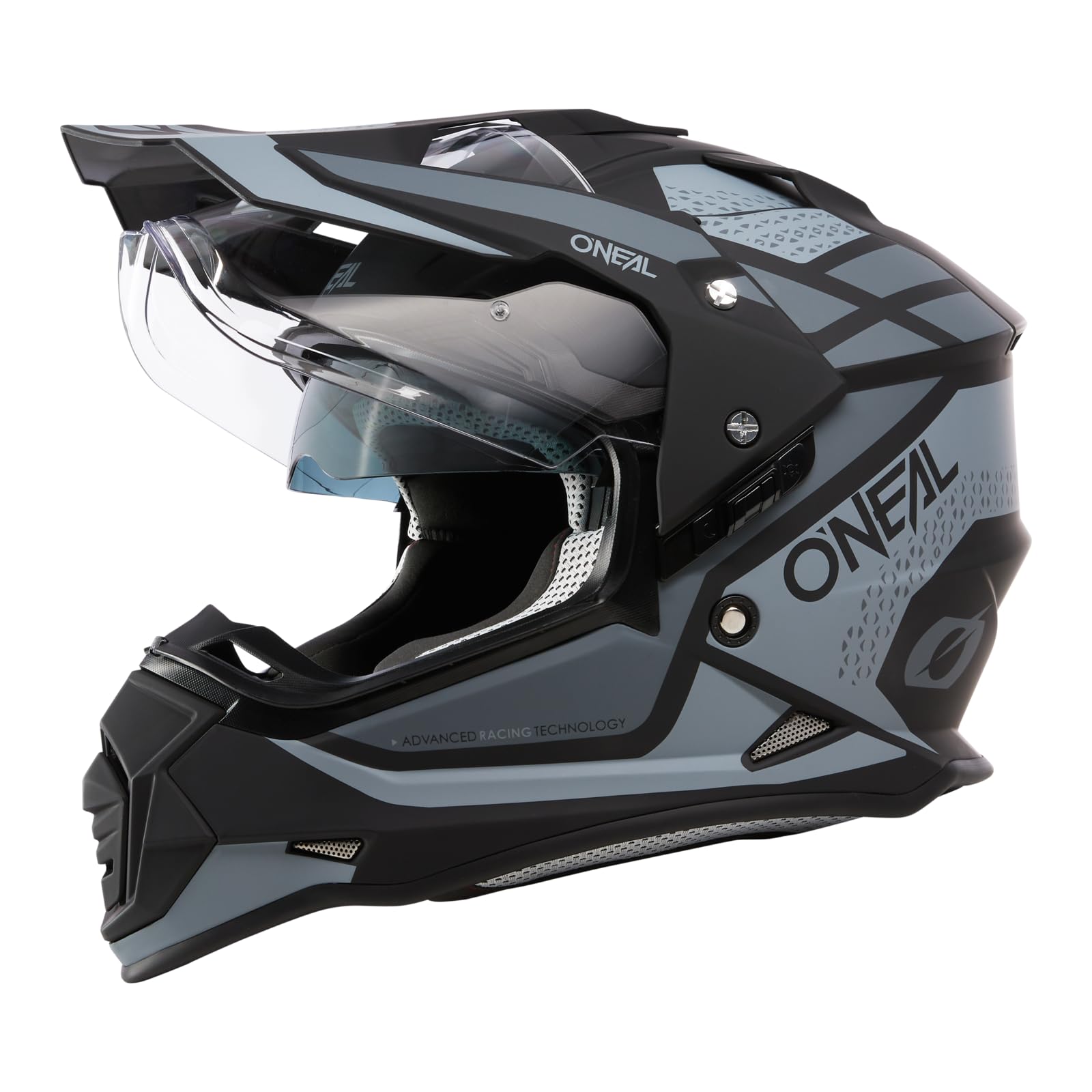 Casco Moto O'NEAL Volt Solid V.24 - Talla XL, Blanco, Norma ECE 22.05, Con Visera Solar Integrada