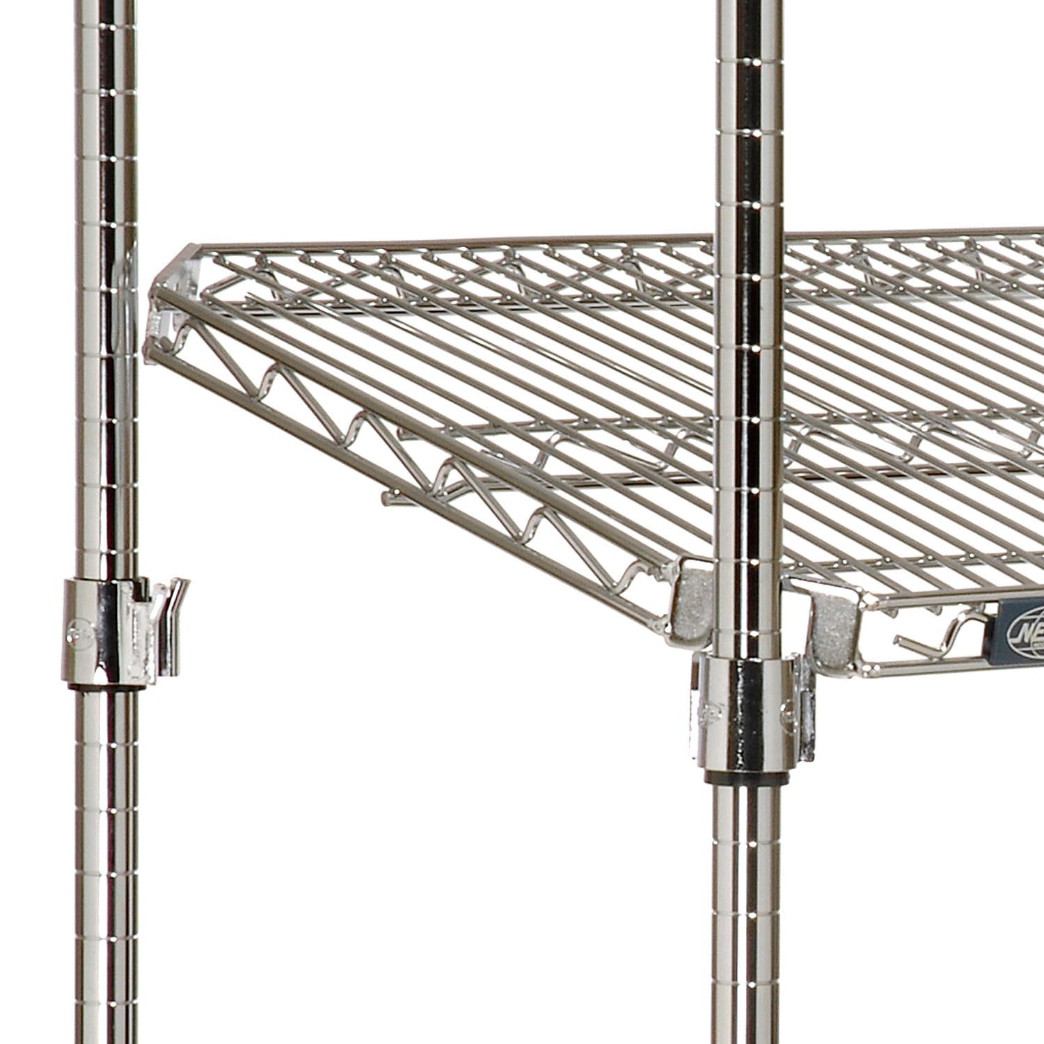 Nexel Quick Adjust Wire Shelving, Chrome, 48x24x63