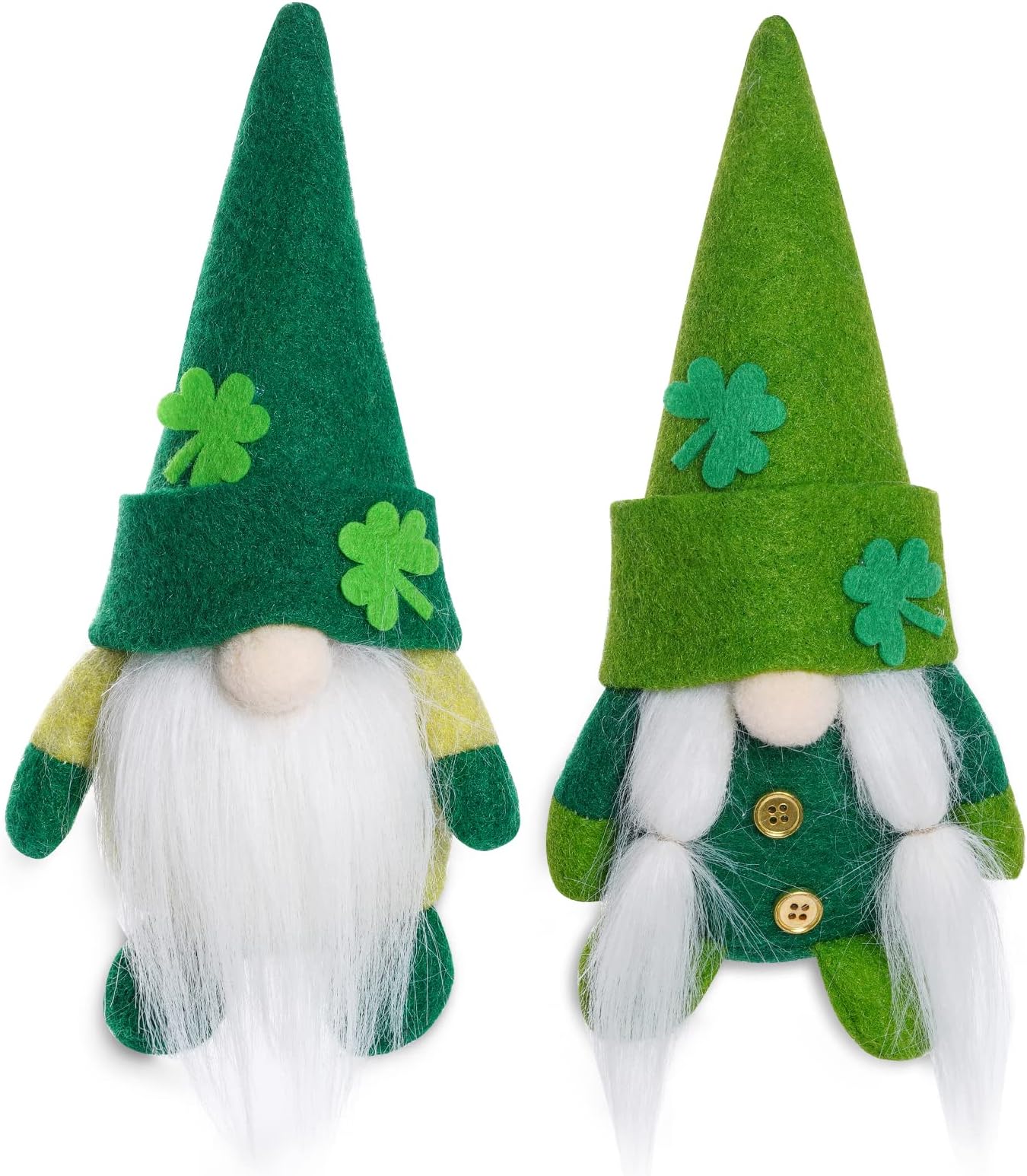 Topbuti 2 Pack St.Patrick's Day Irish Gnome Decorations Tomte Handmade Irish Leprechaun Nisse Plush Swedish Elf Scandinavian Dwarf for Irish Saint Paddy's Day Gifts Home Table Ornament