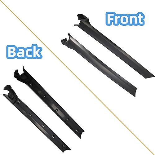 Miniatura 5 de Par de molduras para parabrisas izquierdo y derecho para Land Rover LR3 LR4 2005-2016, parte delantera del conductor y del pasajero Panel de moldura