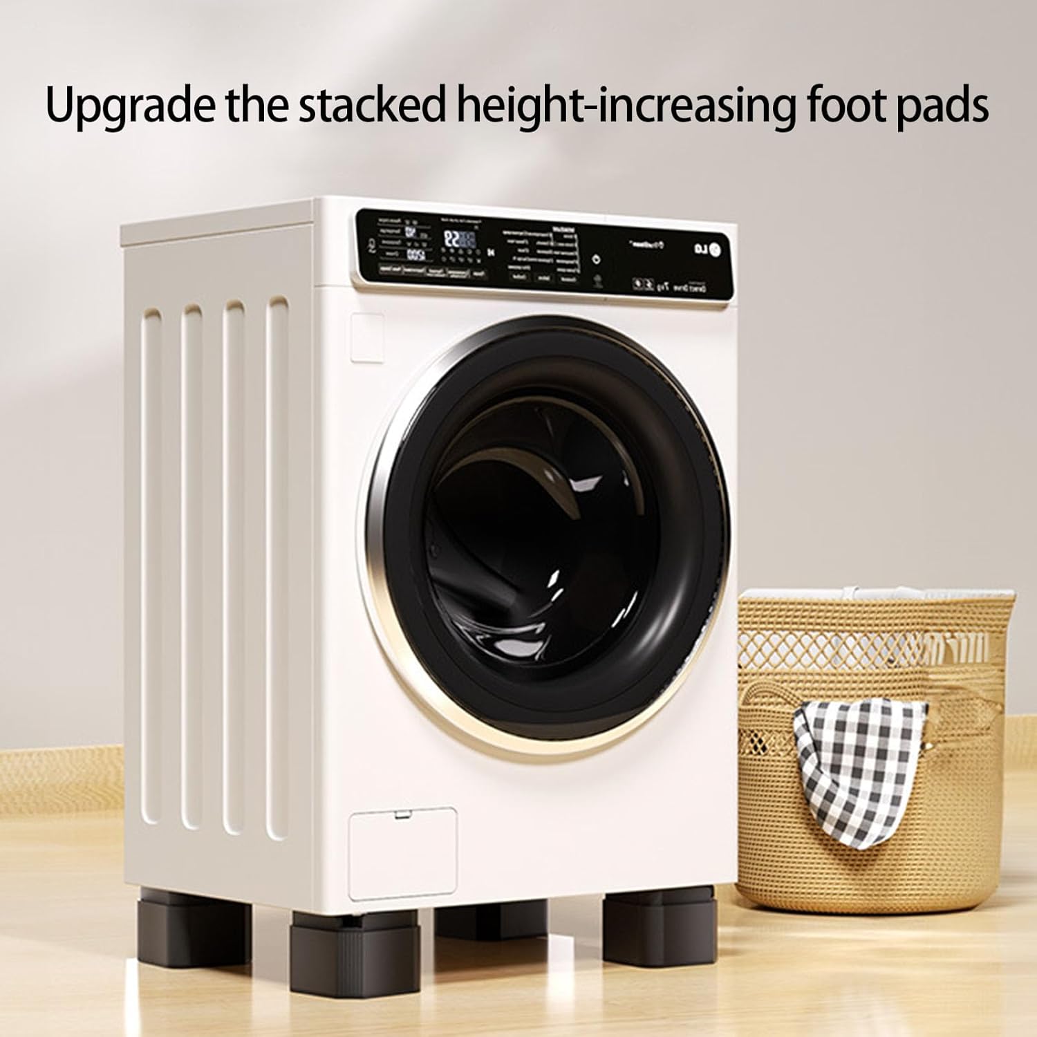 4Pcs Washing Machine Pad Protector Feet Pads for Dryer Floor Protective Home Protector Pedestals Washer Stackable Washing Machine Feet