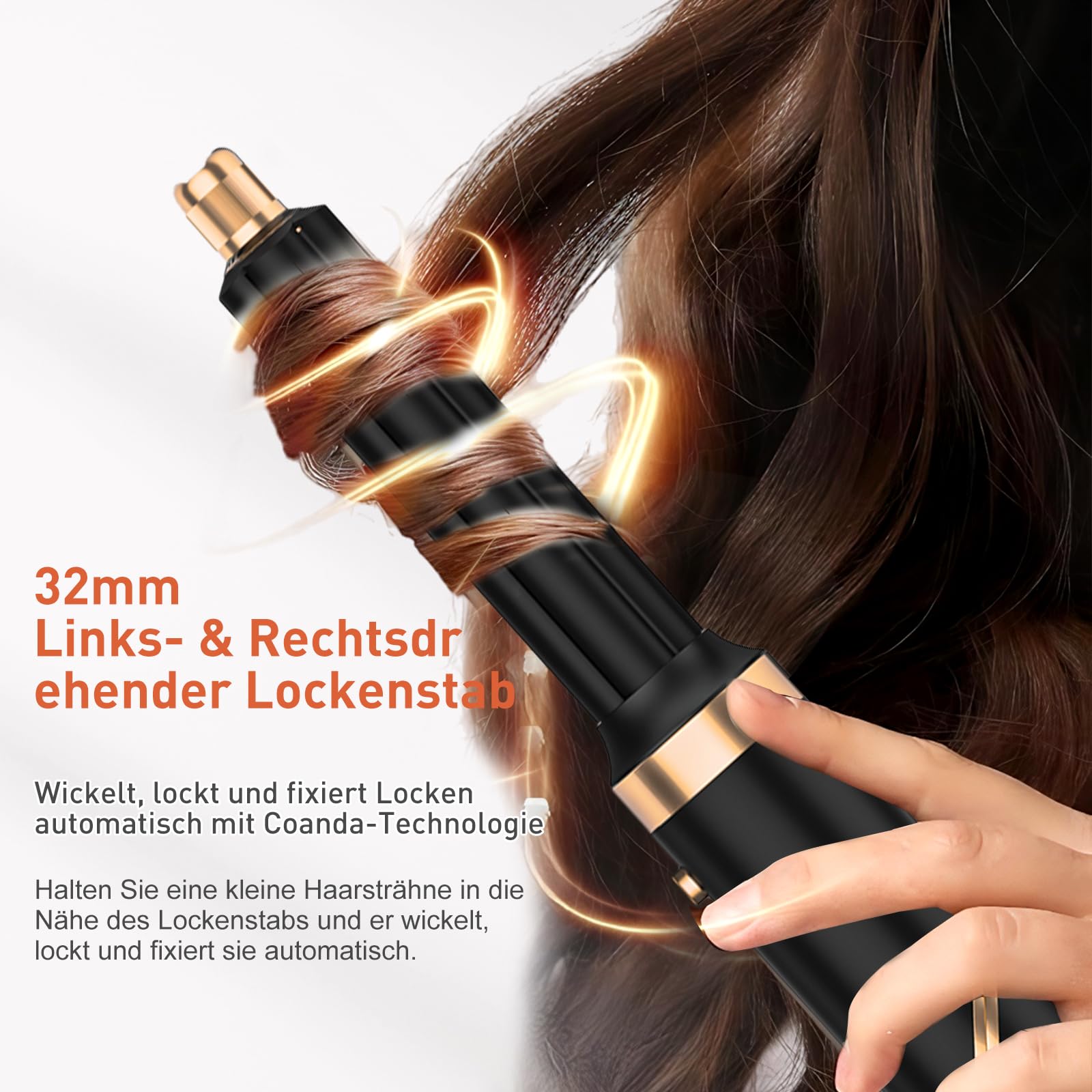 TANSHINE 5-in-1 Hairstyler faltbar 1000W Ionen Heißluftbürste | Klappbar, 5 Styling-Aufsätze, 1000W, Dual Voltage, 3 Temperaturen, Ionen, 1kg