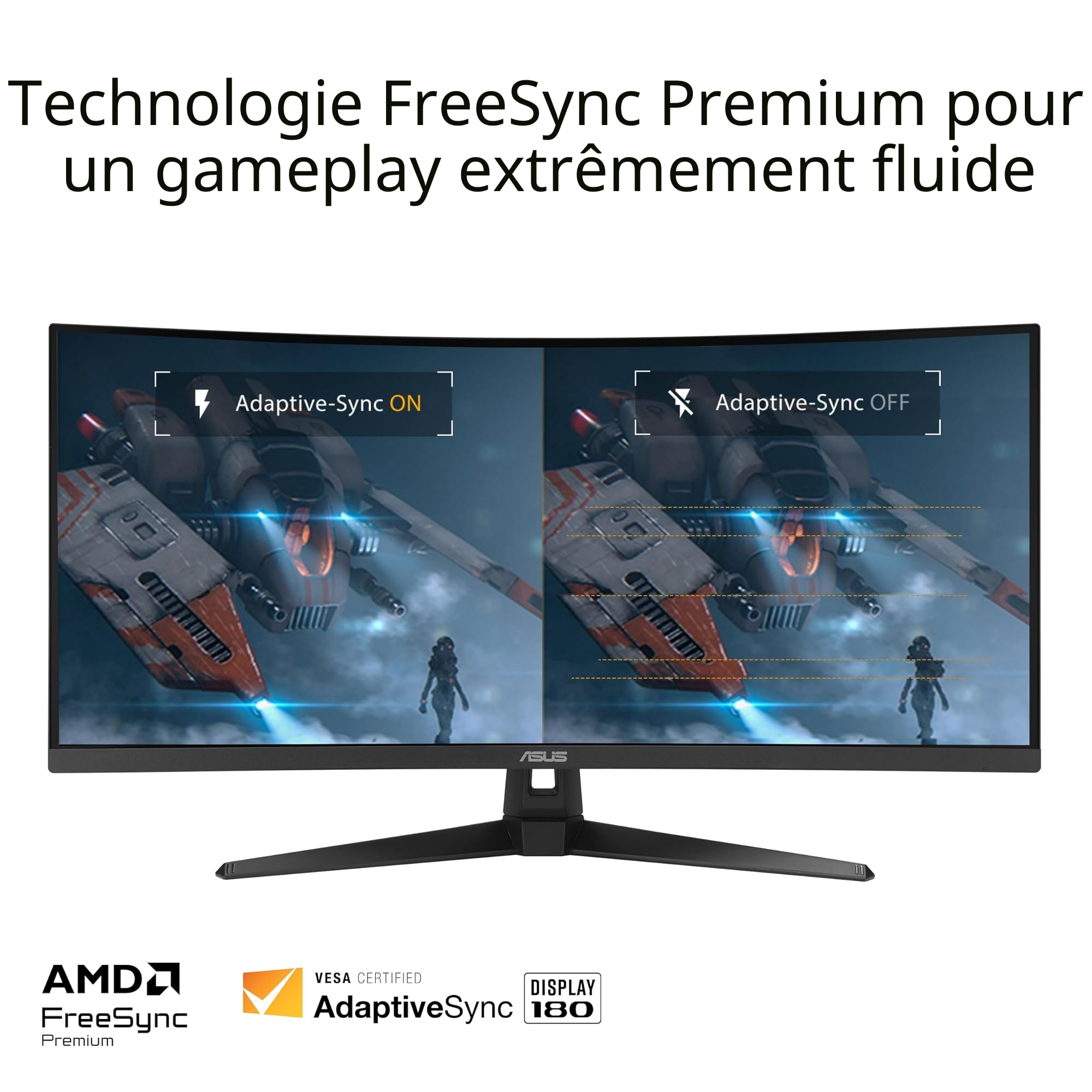 ASUS TUF Gaming VG34VQ3B 34 Pouces 1440p 180Hz Écran PC Gamer Ultrawide