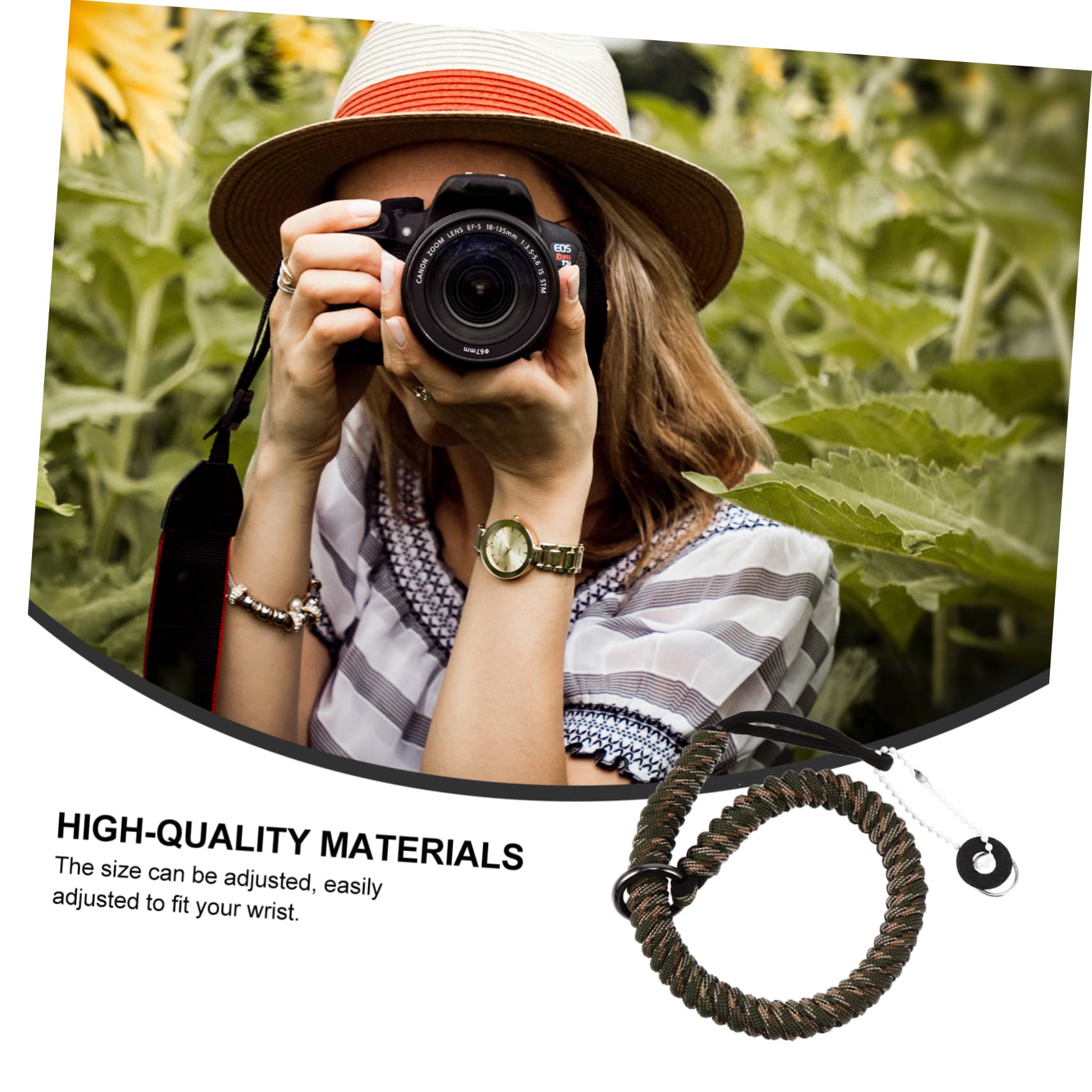 3piezas Correa De Muñeca Para Cámara Banda De Seguridad Compatible Telescopios y Equipos Accesorio De Moda Para Hombre y Mujer Resistente y Duradera