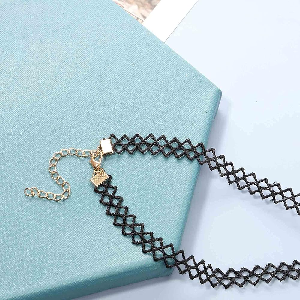 COOLSTEELANDBEYOND Nero Pizzo Catena Tatuaggio Collana