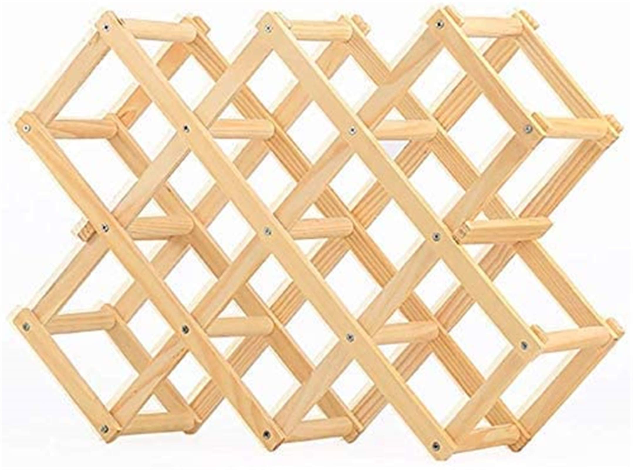 Range-bouteilles vertical pliable en bois pour une cuisine bien ordonnée