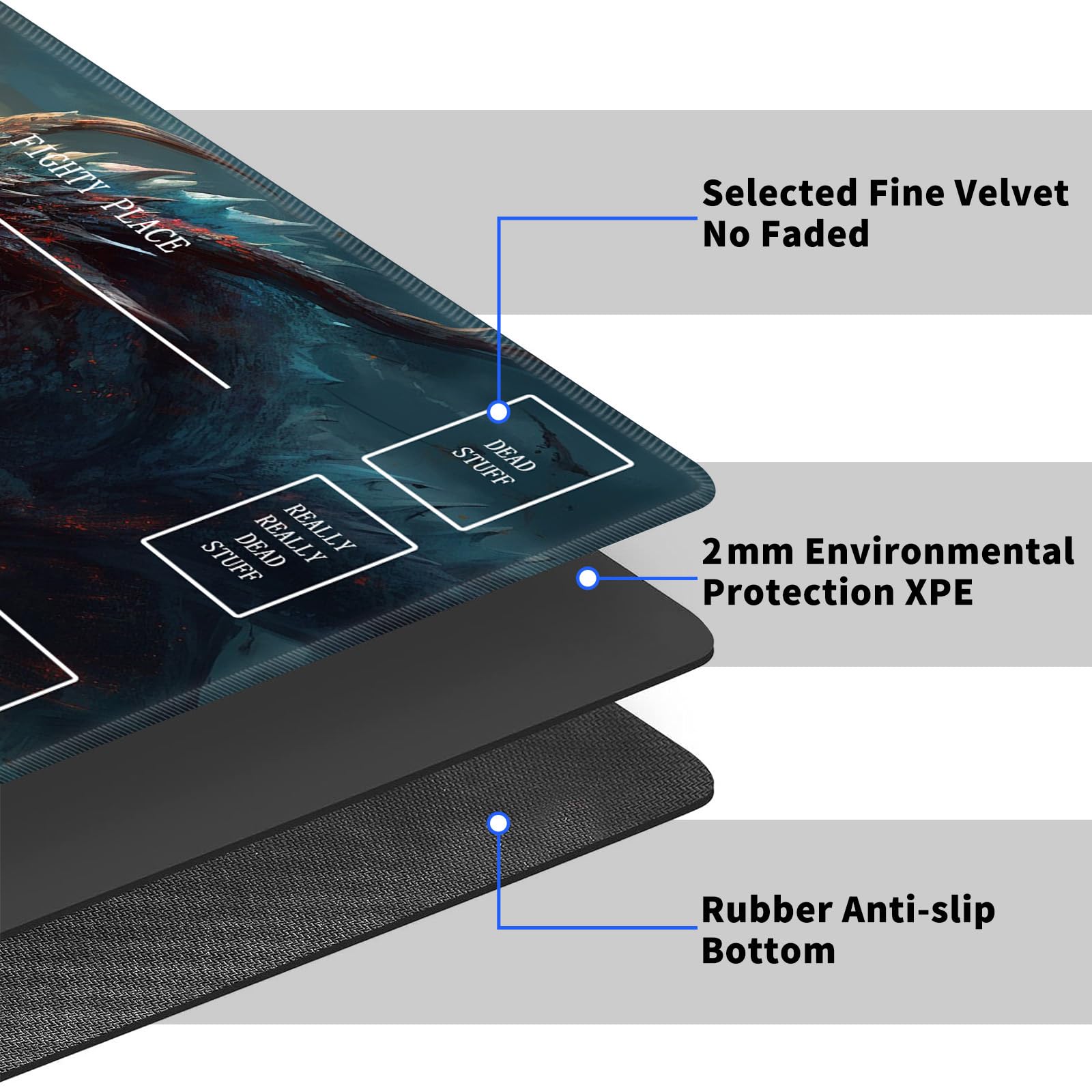 Amazon.com: HEAKIERG Dragon Card Game Mats, MTG Playmat & Mouse