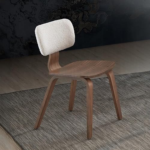 Miniatura 2 de Juego de 2 sillas de comedor para mesa de habitación y sillas de asiento de cocina, respaldo curvado moderno, diseño ergonómico, muebles de madera