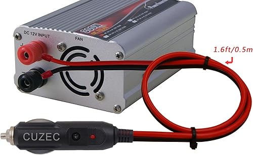 Miniatura 9 de CUZEC Cable de alimentación de enchufe macho de 15 A resistente con cable de 13.1 pies  13.1 ft 16 AWG para inversor de automóvil, bomba de aire,