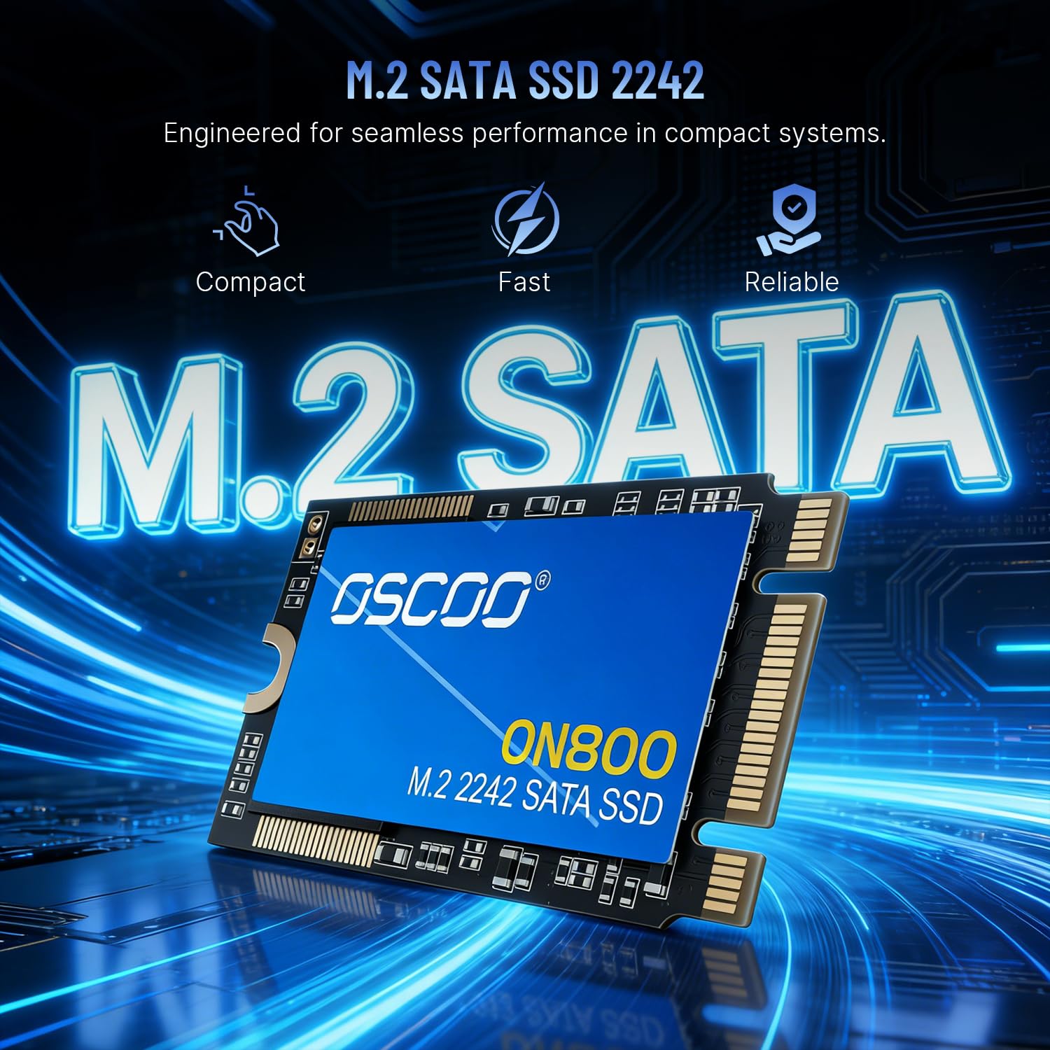 Amazon.com: 512GB M.2 2242 SATA III SSD, Up to 550MB/s Read