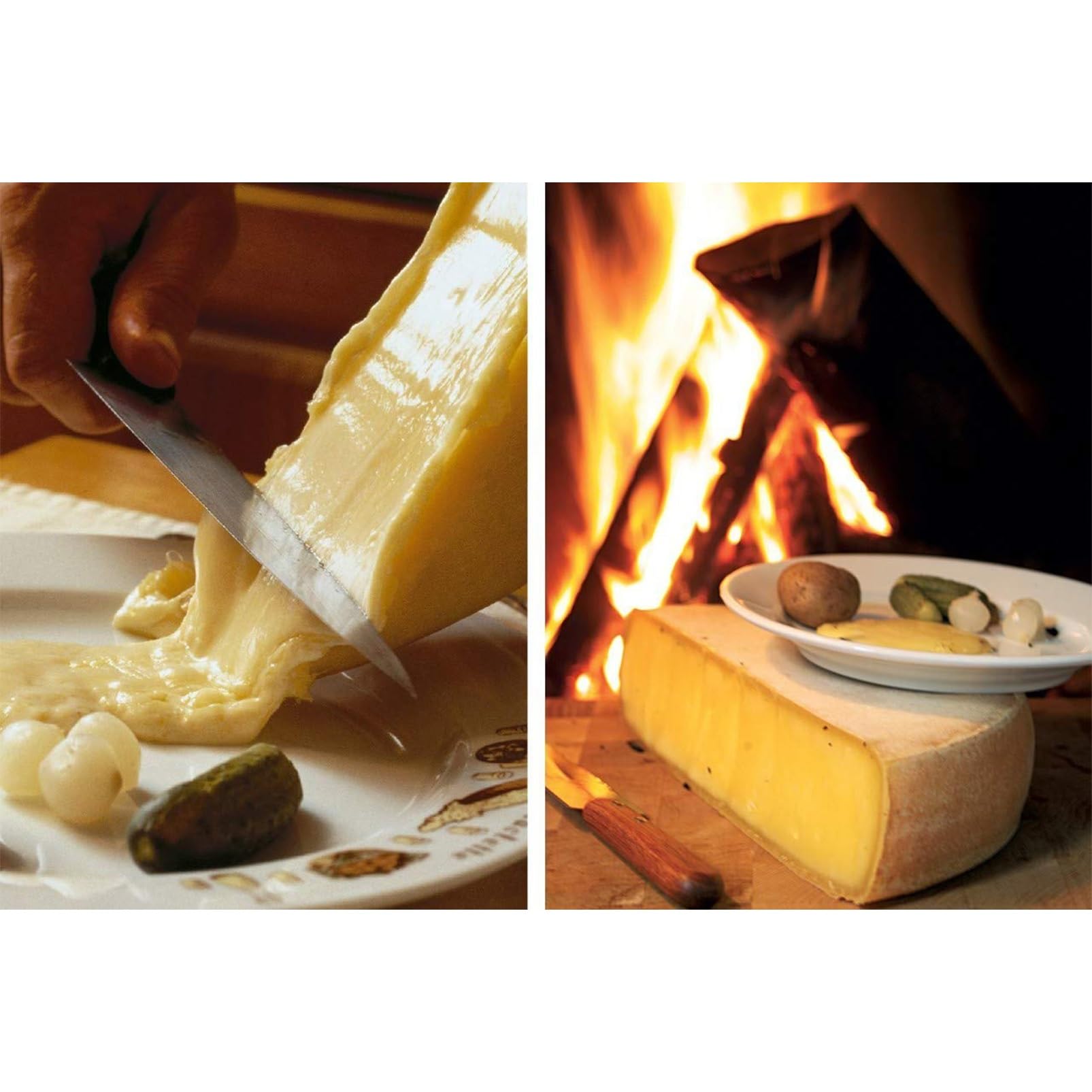 Kommerzieller 650-W-Raclette-Käseschmelzer – Edelstahl-Halbrad-Käseheizer mit einstellbarem Winkel for Schweizer Raclette, Nachos und Catering-Events