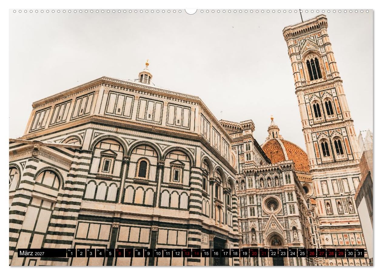 Fantastisches Florenz (hochwertiger Premium Wandkalender 2027 DIN A2 quer), Kunstdruck in Hochglanz: Der Wandkalender „Fantastisches Florenz“ zeigt ... aus Florenz, Toskana, Italien (CALVENDO Orte)