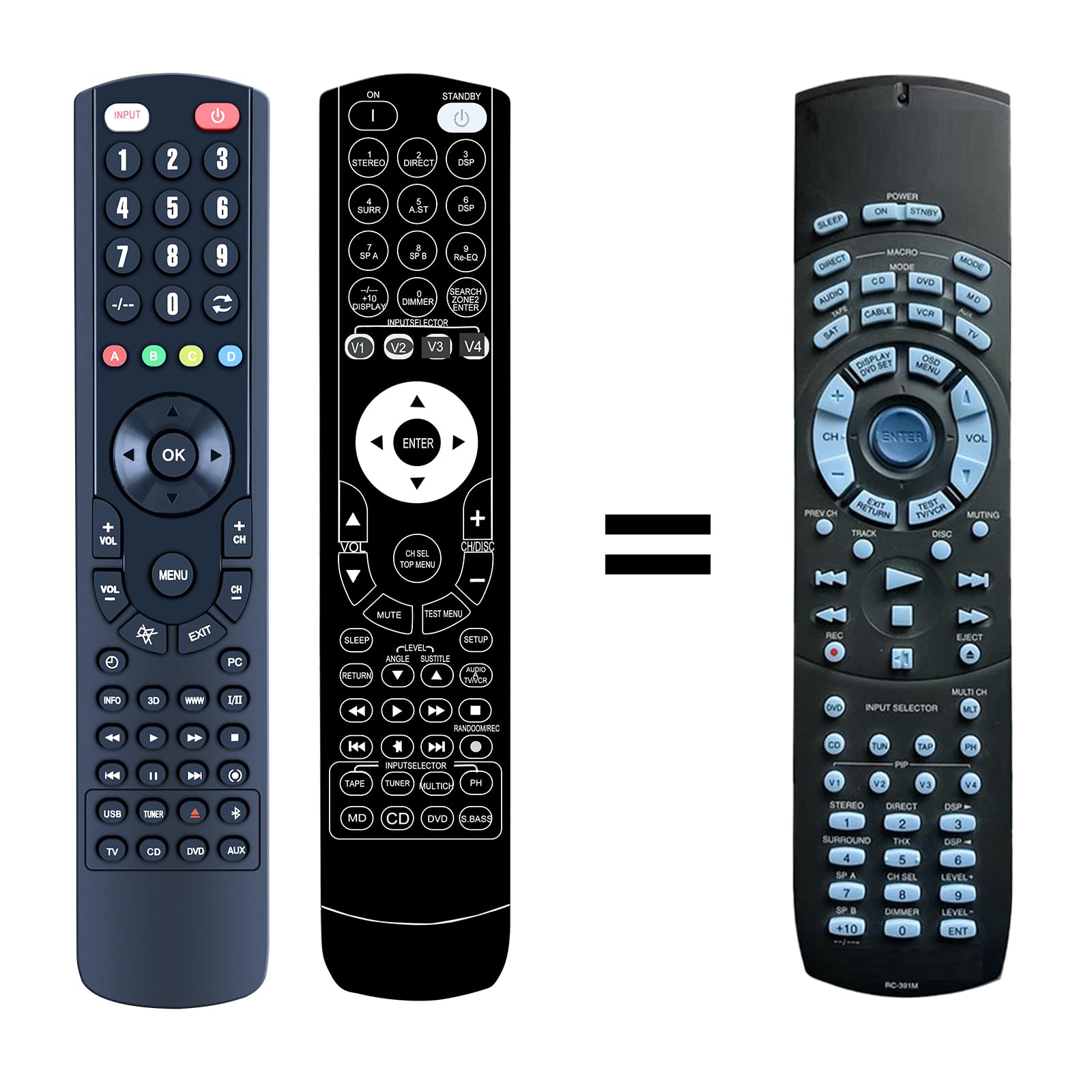 PZL New Replacement Remote Control for Onkyo TX-DS575 TX-DS575X RC-391M RC-392M