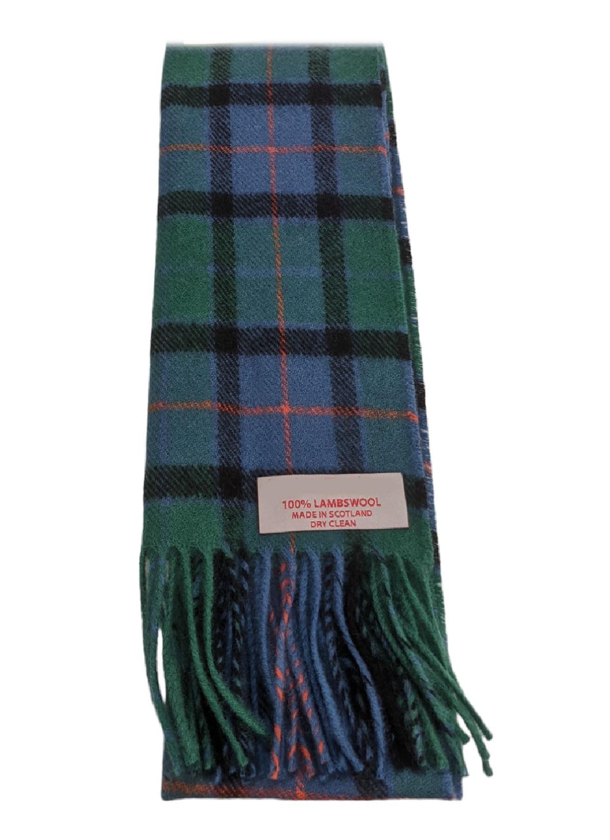Terrapin Trading Ltd 100% Lambswool Tartan Wool Scarf By Ingles Buchan Made In Scotland - Flower of Scotland