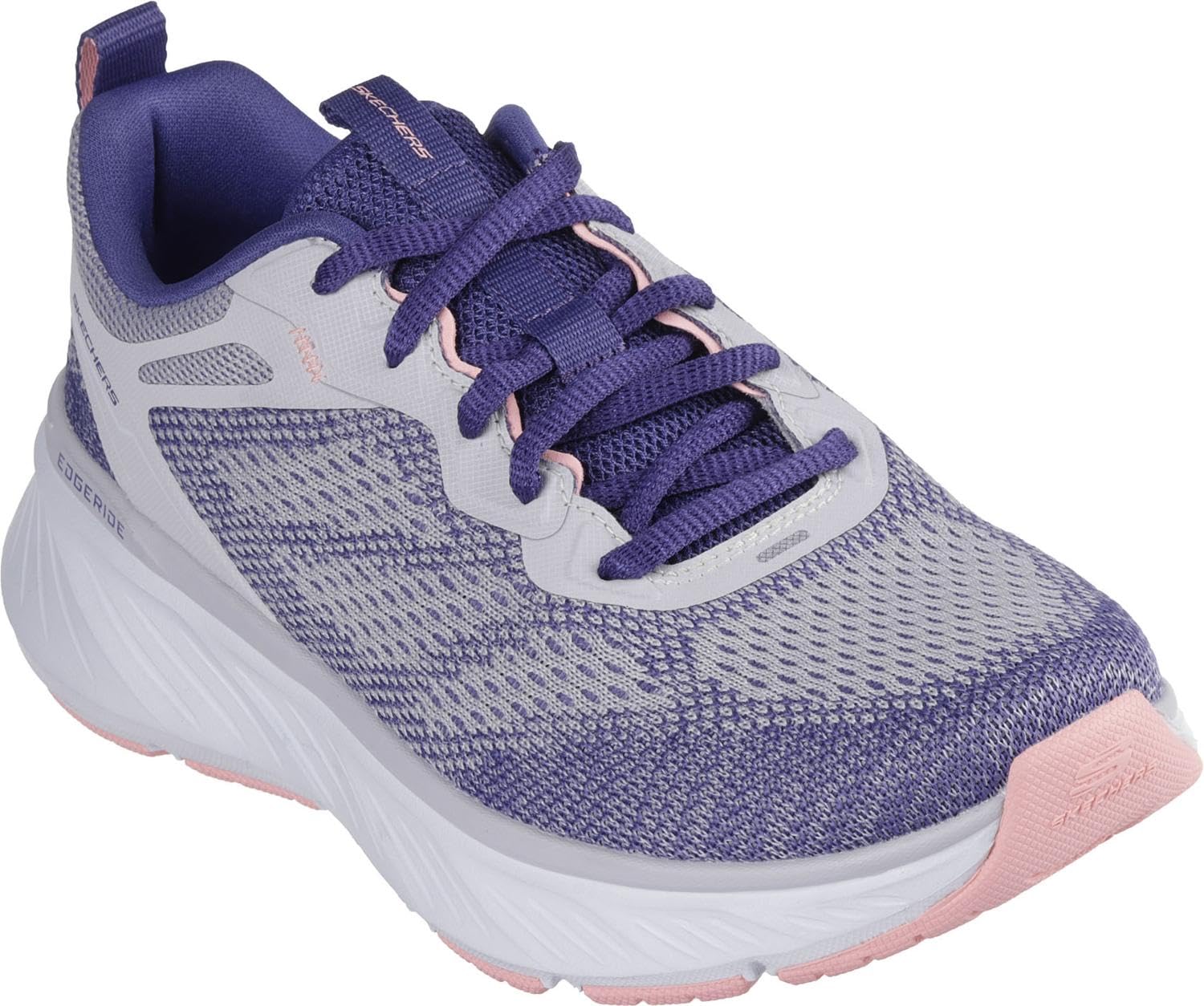 Skechers - Womens Relaxed Fit: Edgeride - Power Flow Sneakers, Color Purple/Multi, Size: 7 M US