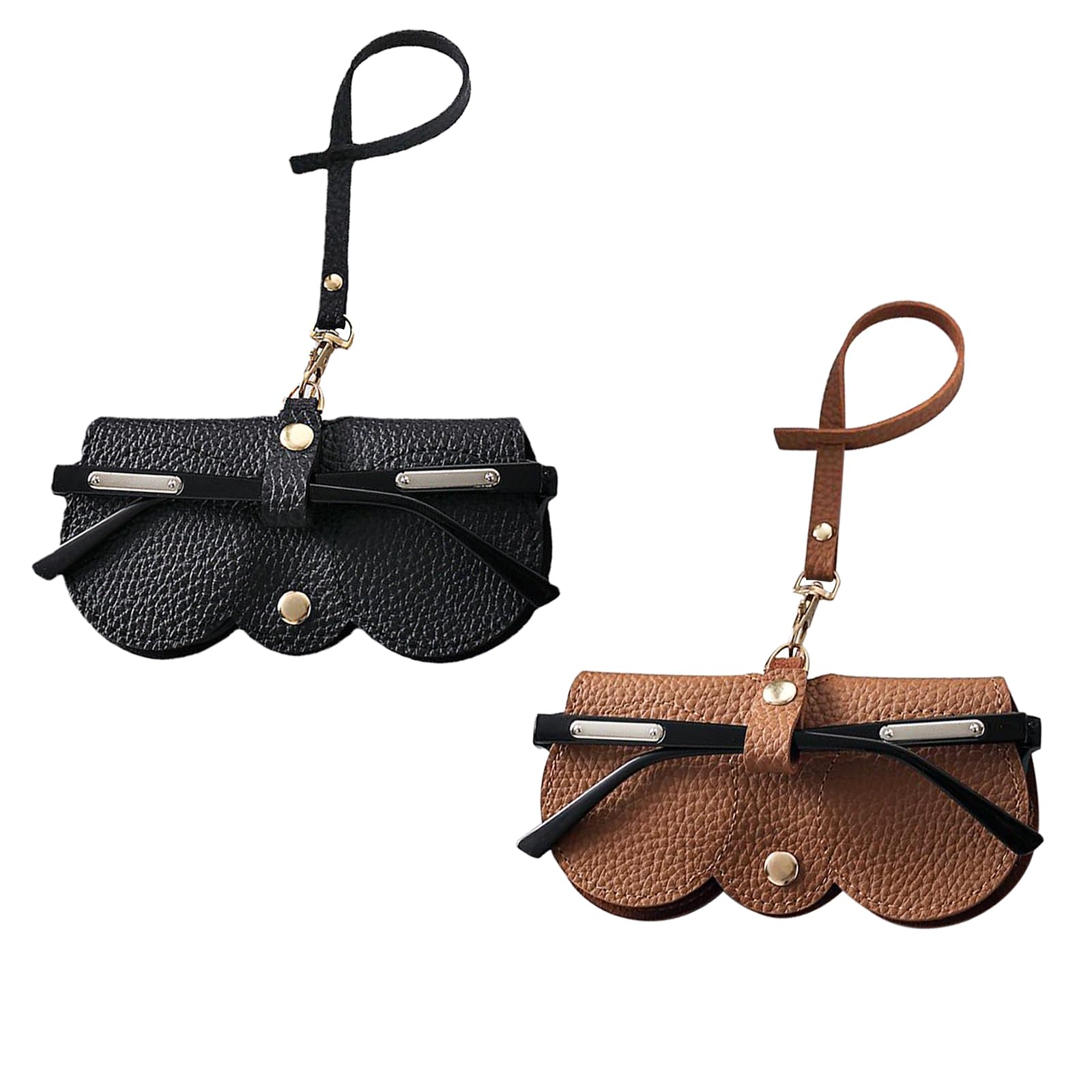 Colexy Fundas Gafas Blandas, 2Pcs Fundas Para Gafas De Sol Mujer, Funda Gafas Para Colgar En El Bolso, Funda Gafas De Ver Ligera, Estuche Suave Para Anteojos, Estuche Gafas Niño