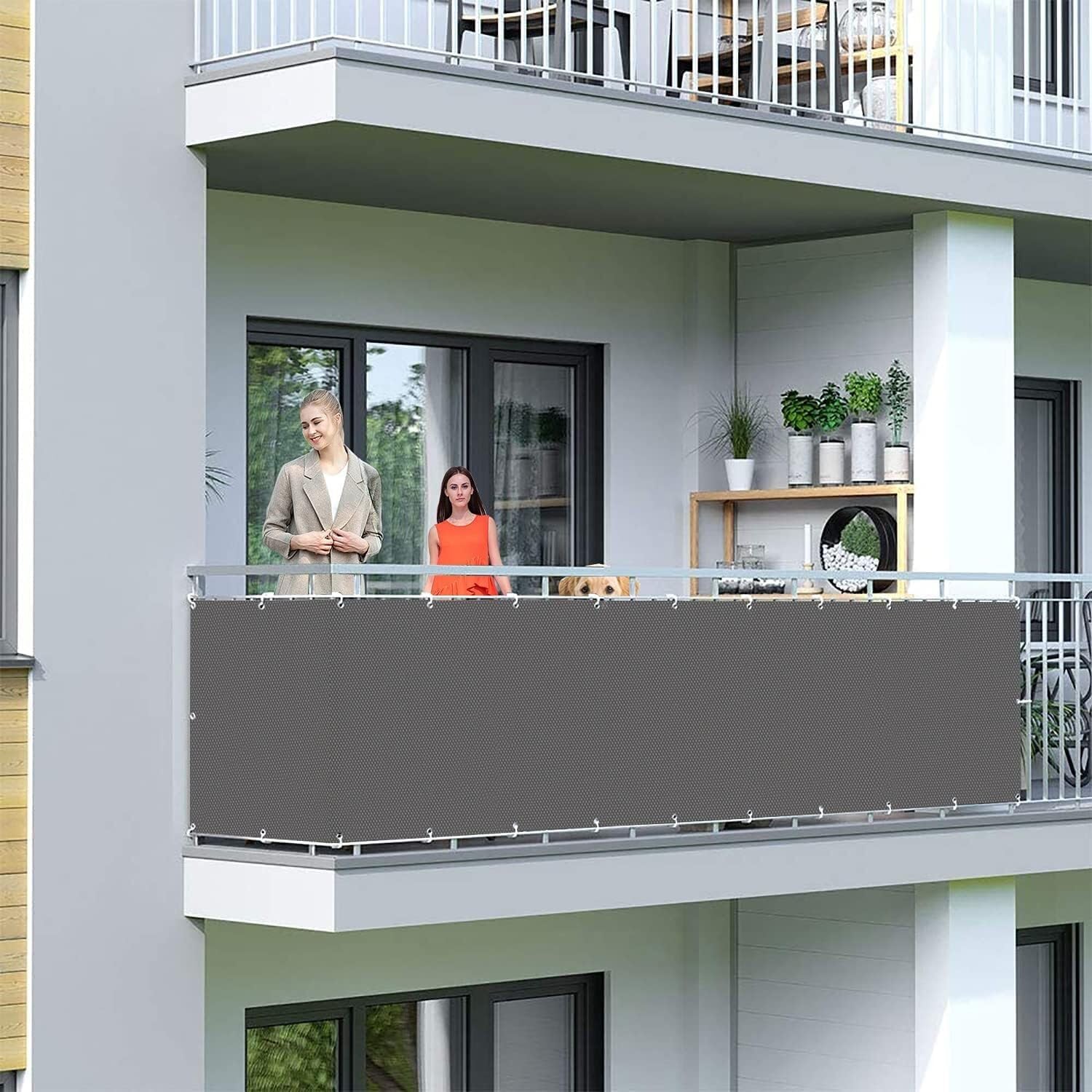 Ogrodzenie chroniące przed wiatrem na balkonie Osłona prywatności Różne na balkon lub taras ogrodowy