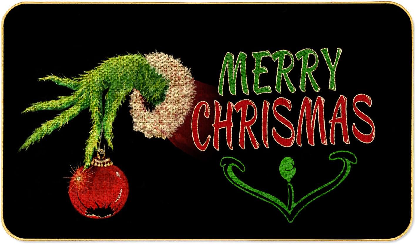 Comott Christmas Door Mat Xmas Merry Christmas Non