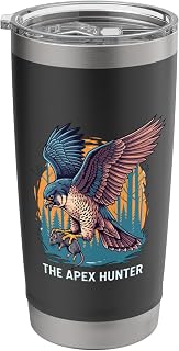 The Apex Hunter Falconer Falcon Lover And Raptor Fan Stainless Steel Insulated Tumbler